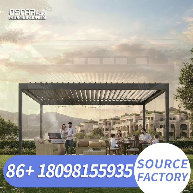 Durable Sturdy Aluminum Patio Shelter Outdoor Garden Backyard Shade Structure pergola