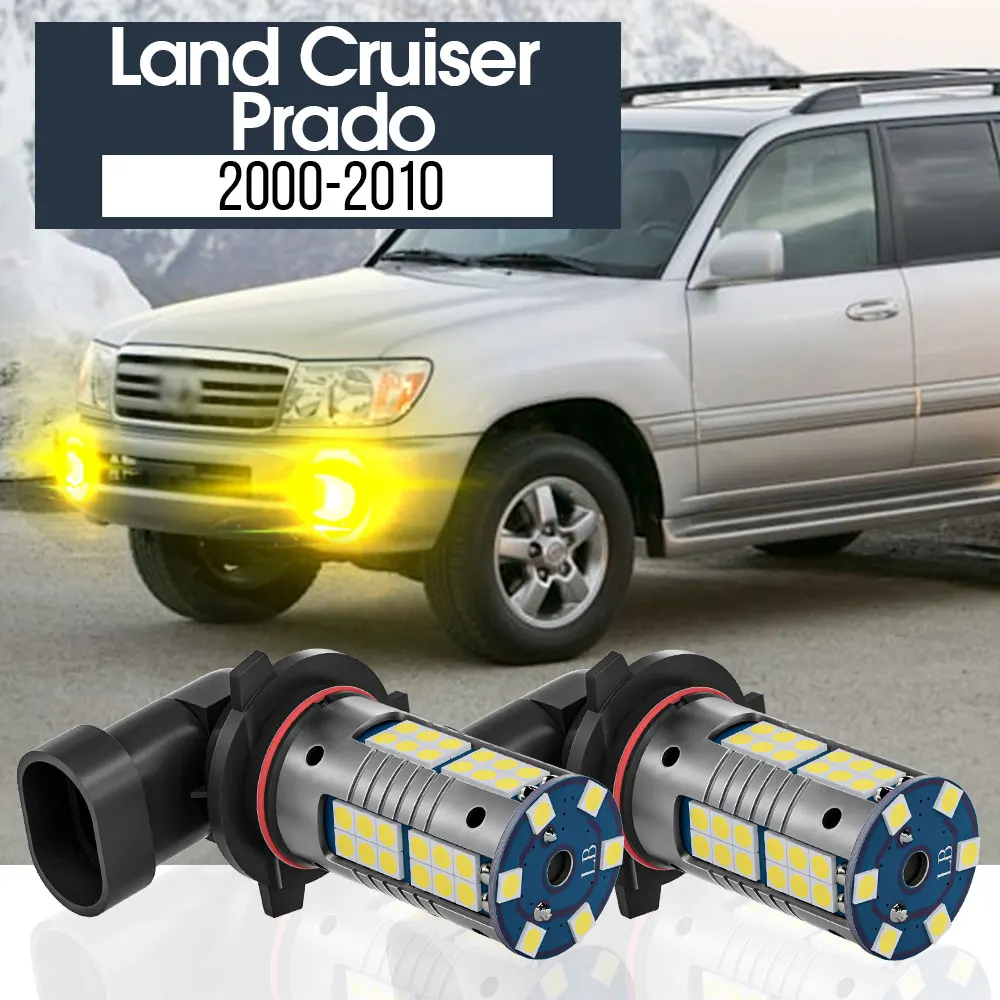 

2pcs LED Fog Light Lamp Blub Canbus Accessories For Toyota Land Cruiser Prado 2000 2001 2003 2004 2005 2006 2007 2008 2009 2010