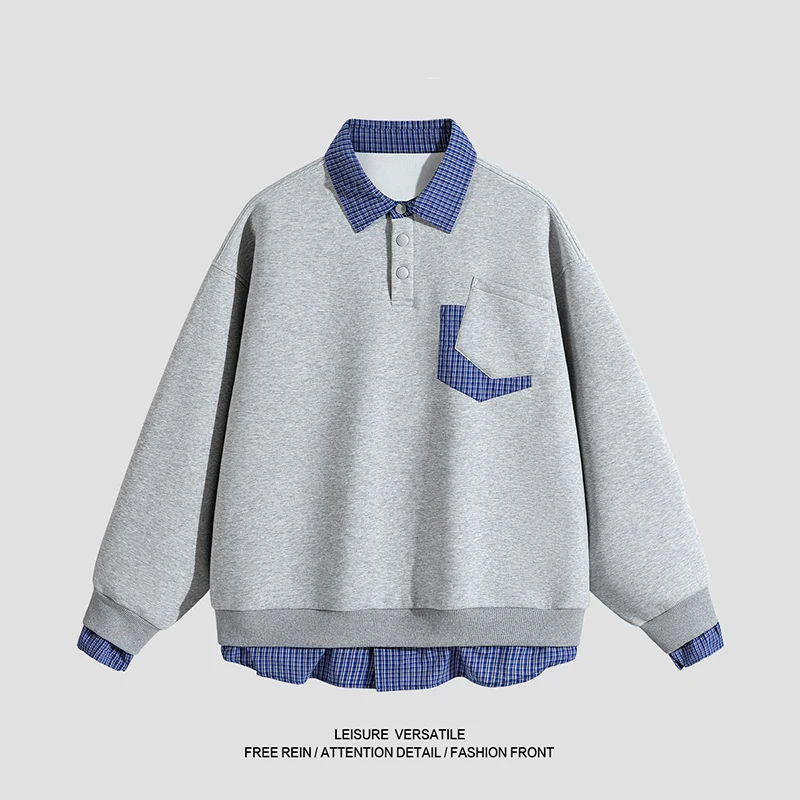 

Пара Открытый Гольф Спорт Досуг Отдых Спортивный Топ Из двух Частей Весна и Осень Удобная Модная Тенденция Универсальная Толстовка