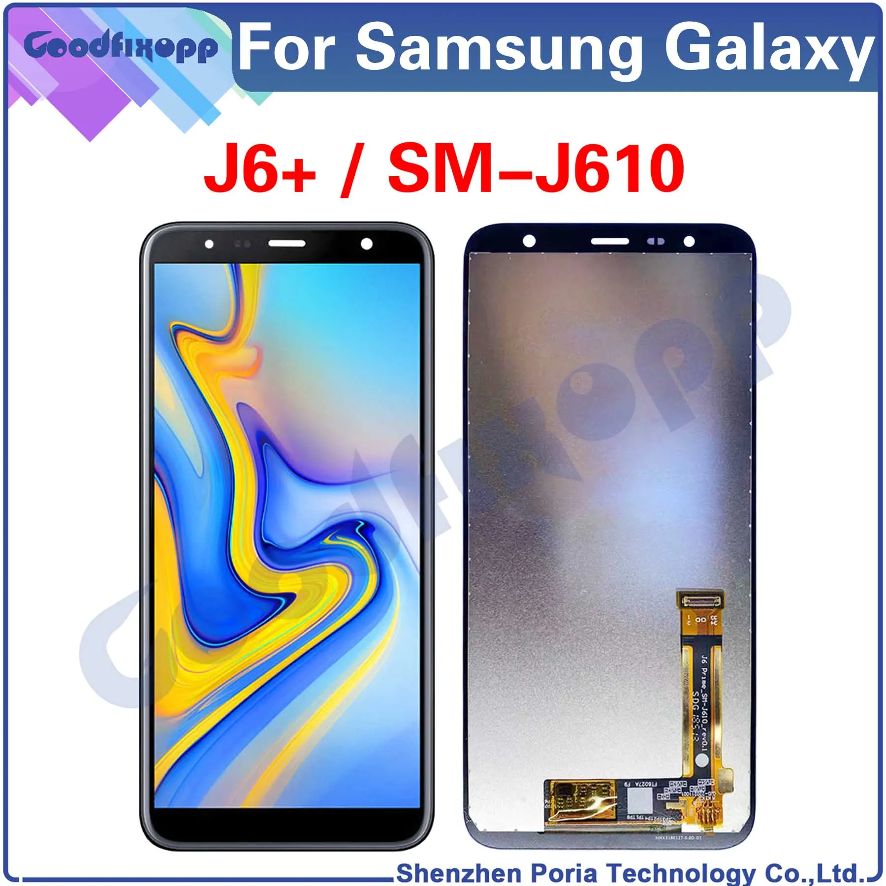 

ЖК-дисплей для Samsung Galaxy J6 + SM-J610 J610 J610F J610G J610FN, сенсорный экран, дигитайзер в сборе, запасные части