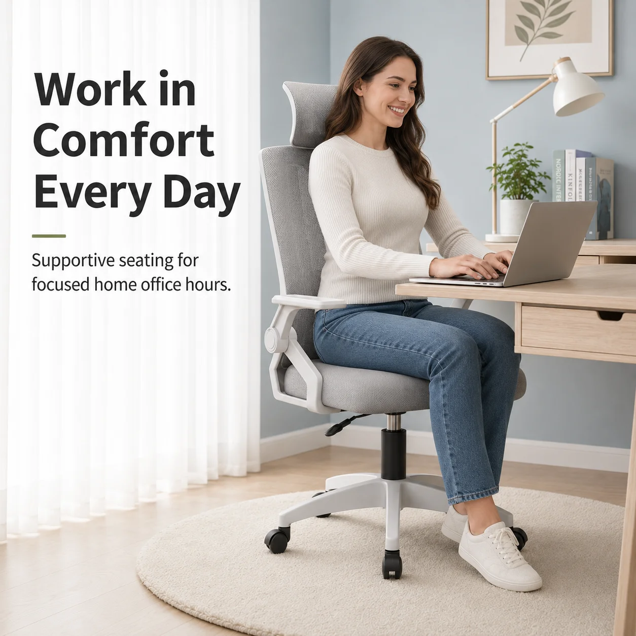 AOLIVIYA Ergonomic Lifting Computer Chair Reclining Office Waist Support Comfortable Home Study Sedentary Seat Specialty Tools