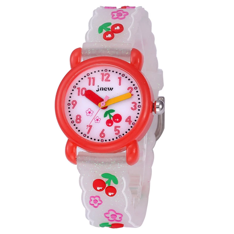 Uالتايلاندية C19 ساعات الأطفال ثلاثية الأبعاد لطيف الكرتون سيليكون للأطفال فهم الوقت مقاوم للماء المدرسة الابتدائية الفتيات ساعة كوارتز