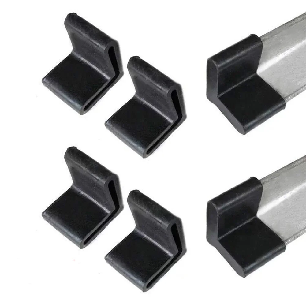 

1/2/5/10pcs Black Rubber Corner Angle Feet Pipe Tubing End Cover Caps Cap 25mm 30mm 35mm 40 50mm