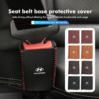 For Hyundai Tucson IX35 I30 I20 Kona Coupe Veloster I40 Getz Car Safety Seatbelt Buckle Anti-scratch Belt Protect Cover