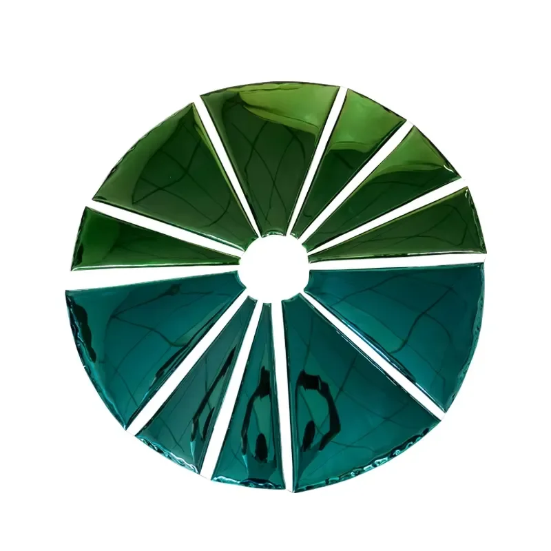 Stainless Steel Concave Mirror Home Plate Gifts Handmade Sculpture Hanging Metal Art Wall Decors