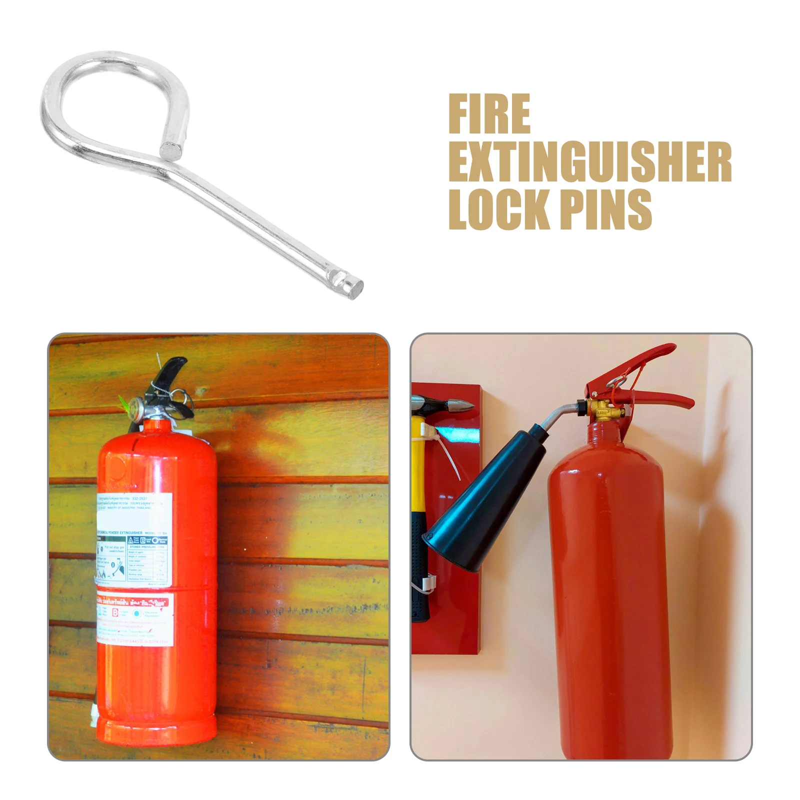 10 Pcs Hanger Fire Extinguisher Latch Pull Pins for Extinguishers Accessories Hook