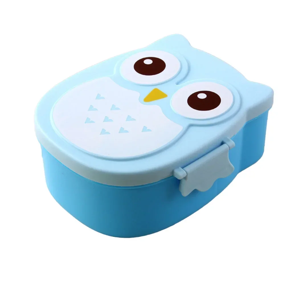 Portable Owl Lunch Box Cartoon Microwave Food-Plastic Container Box Fruit Food BoxFor Student Office Outdoor