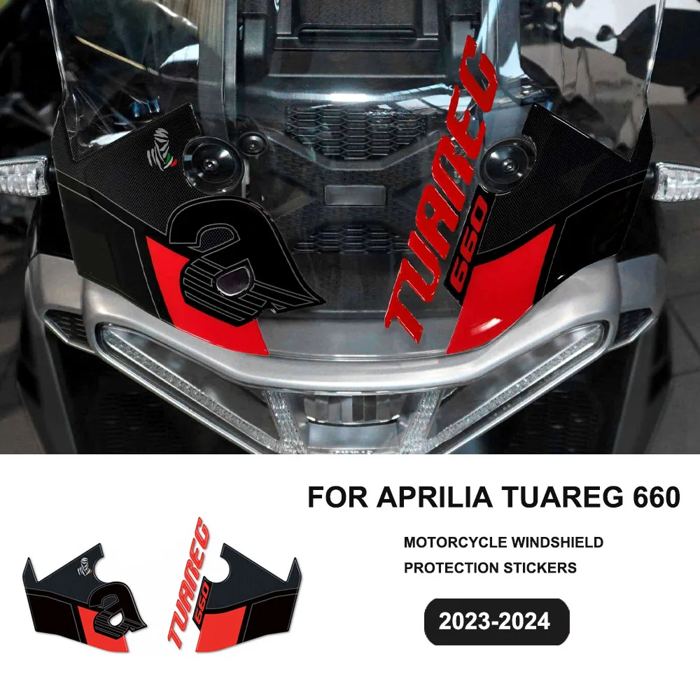 

For APRILIA TUAREG 660 2023-2024 3D Motorcycle Resin Sticker Windshield Fairing Protector Waterproof Anti-Scratch