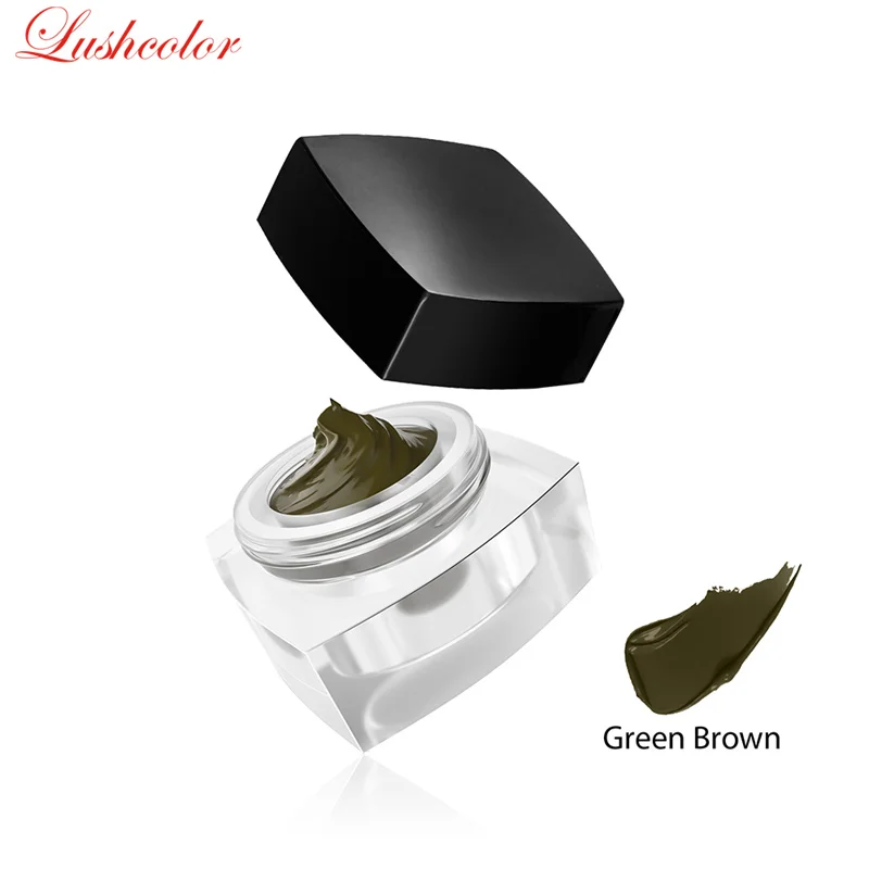 Lushcolor Cream Pigments for Microblading Green Brown Eyebrow Tattoo Ink Professional Permanent Makeup Tattoos Supplies 5ML 1Pc