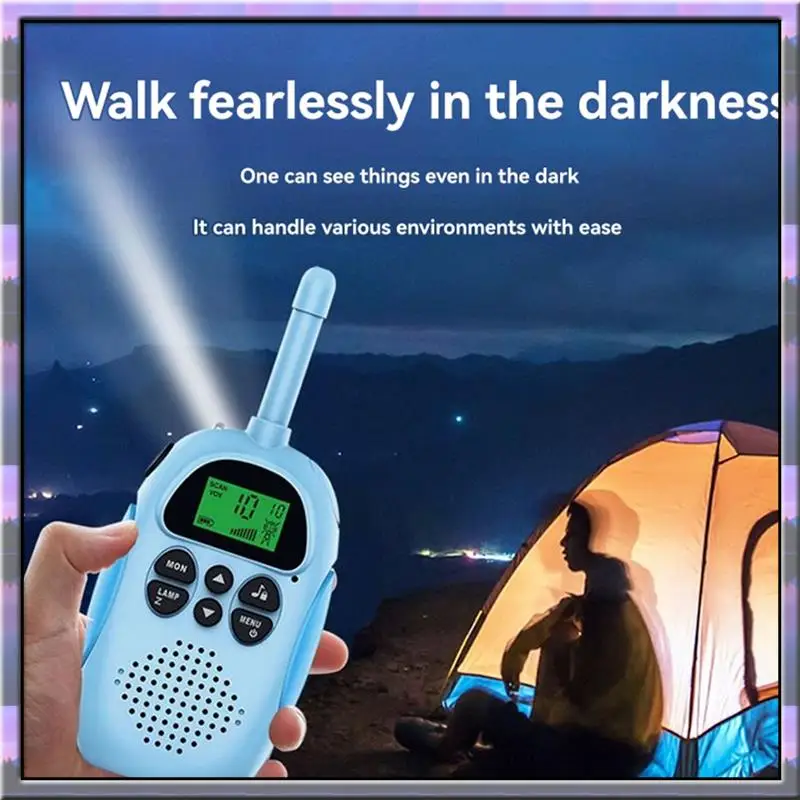A49U 1 Para Bezprzewodowych Radiotelefonów Dziecięcych Walkie Talkie Interaktywne Zasięg 3KM Transmisja dla Dzieci