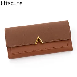 Mult tarjetero Simple Retro cartera larga monedero Mini bolso para niñas monedero pequeño cartera señoras Bolsa femenina cerrojo