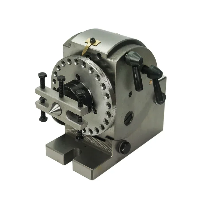100mm 125mm 3-Jaw Chuck Precision Semi with Tailtop 3-15 Center Height for Milling Machine Universal Dividing Head BS-0 4/5 inch