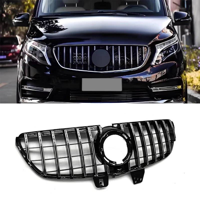 

Front Grille For Mercedes-Benz V-Class W447 V260 V250 V220 2020-2023 Front Bumper Racing GT Grill Tuning Accessories