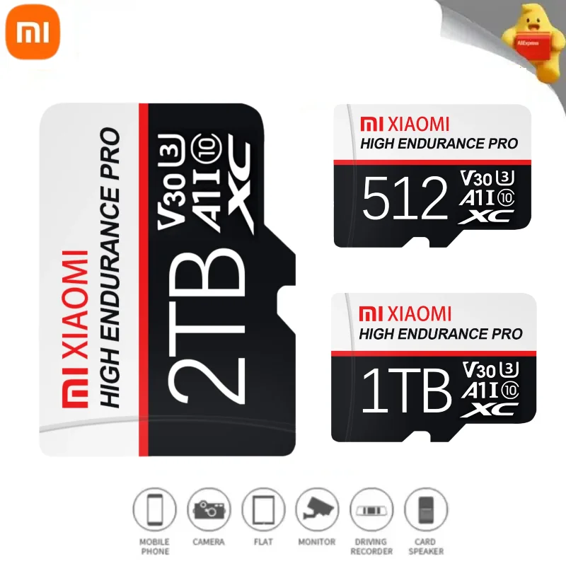 بطاقة ذاكرة Xiaomi Ultra 2 تيرا بايت 1 تيرا بايت 512 جيجا بايت 256 جيجا بايت مايكرو TF بطاقات Sd فئة 10 بطاقات SD 140 ميجابايت TF بطاقة ذاكرة Sd أصلية للتبديل