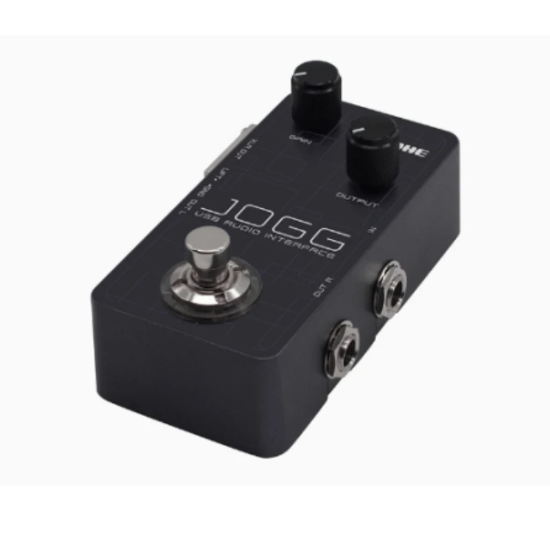 Hotone Jogg Ultra-portable Stompbox USB Audio Interface with 24-bit A/D/A Conversion, 44.1kHz/48kHz Sample Rate for Musicians