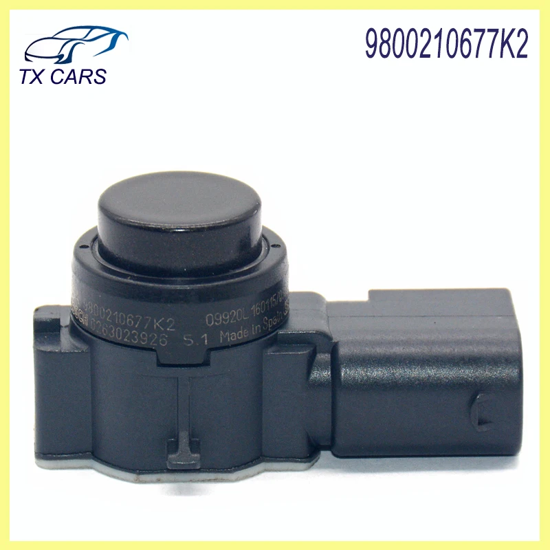 Negro brillante 9800210677 Radar del sensor de estacionamiento K2 PDC para accesorios de coche Citroen Peugeot