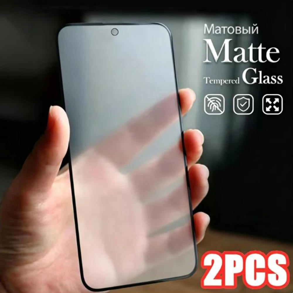 Matte Screen Protector Tempered Glass For Samsung A17 A16 A07 A06 A37 A36 A57 A56 A55 A35 A26 A25 A15 S25 Ultra S24 S23 S22 Plus