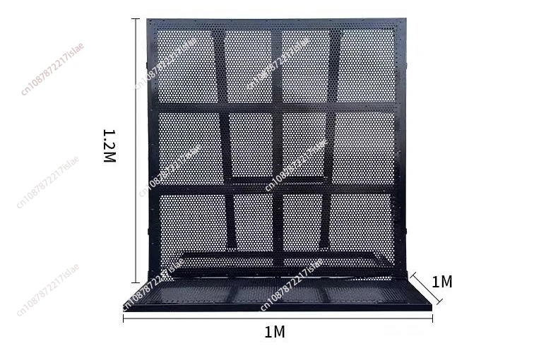 

Черный алюминиевый складной барьер для контроля толпы, портативный концертный баррикады