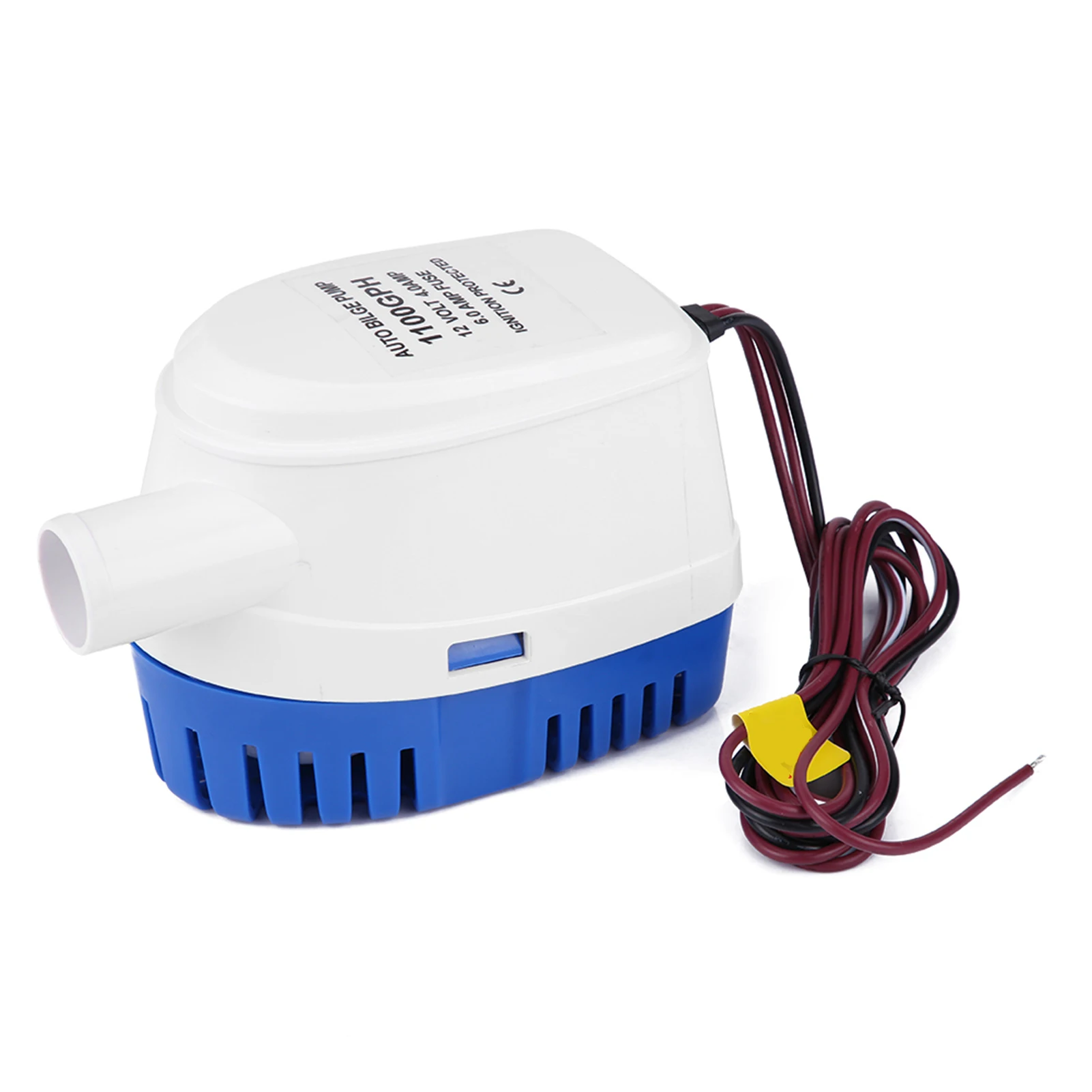1100GPH Boat 12V Marine Automatic Submersible Bilge Water Pump Fully Auto Float Switch Internal