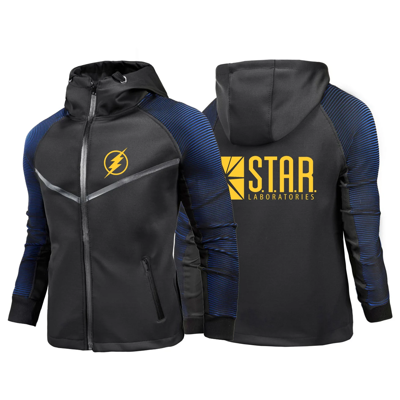 

2024 Star Laboratories New Men's Printing Spring and Autumn Motocycle Solid Color Pullover Fashion Racing Suit Hooded Tops