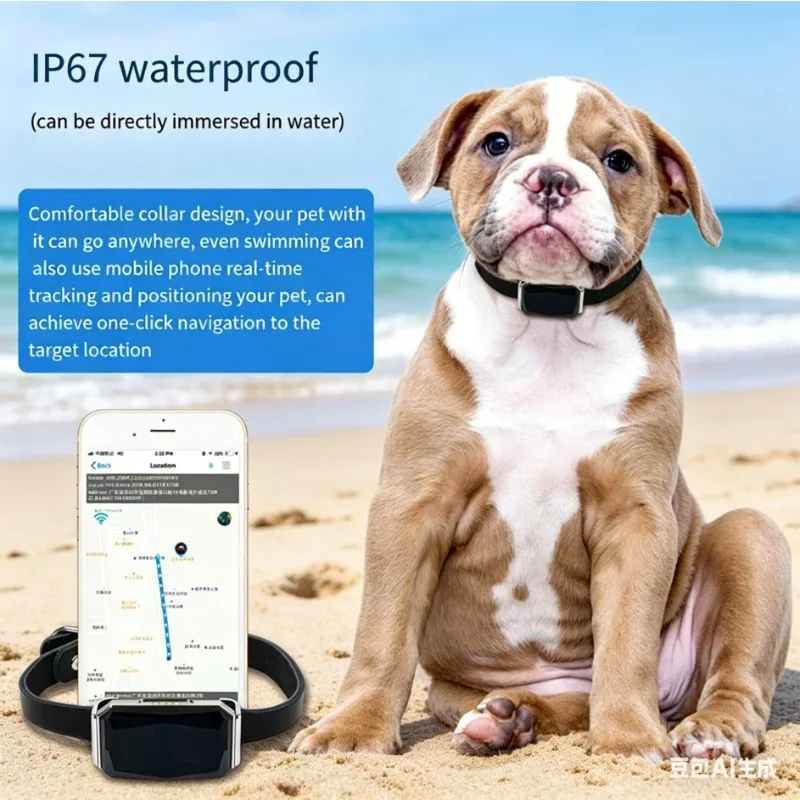 

Mini GPS Waterproof Pet Tracker GPS Pet Finder Real Time Positioning With IP67 Waterproof For Pet
