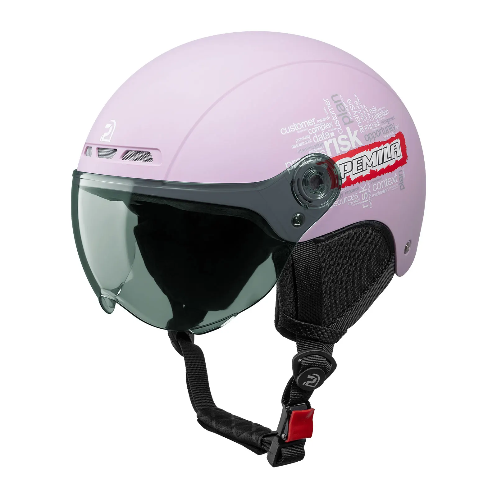 PEMILA Unisex Erwachsenenhelm, Verstellbare Schutzbrillenlinse, Verdickte Ohrpolster, ABS- & EPS-Innenfutter, Sicher und Leicht für Pendler-E-Bikes – Detail 7