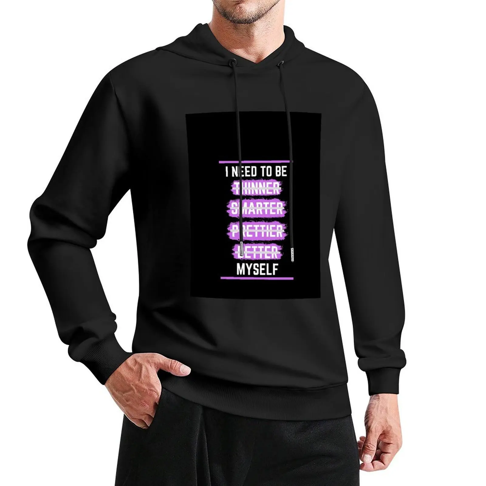 

I need to be myself Pullover Hoodie korean clothes men's sweat-shirt set men clothing pullover