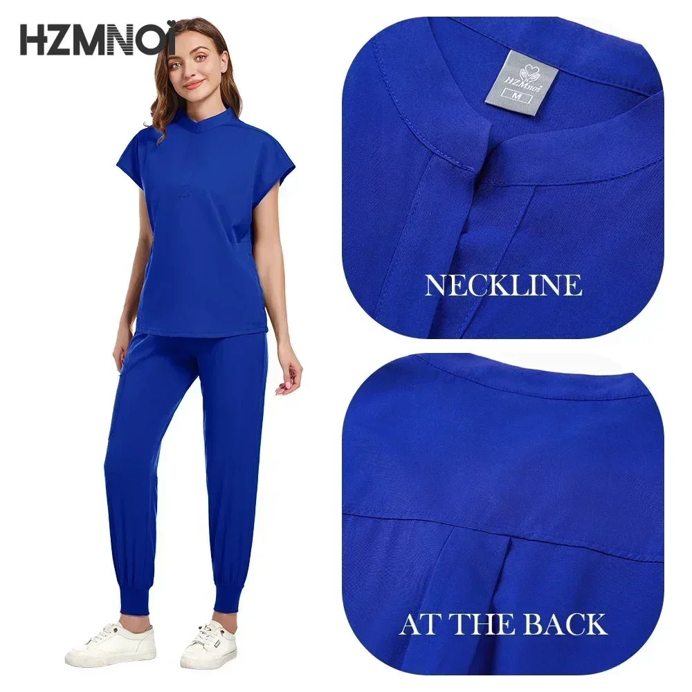 High Quality Unisex Nurse Uniform Men Scrubs Set Beauty Uniform Women Hospital Surgical Suits Dental Clinic Pet Shop Workwear