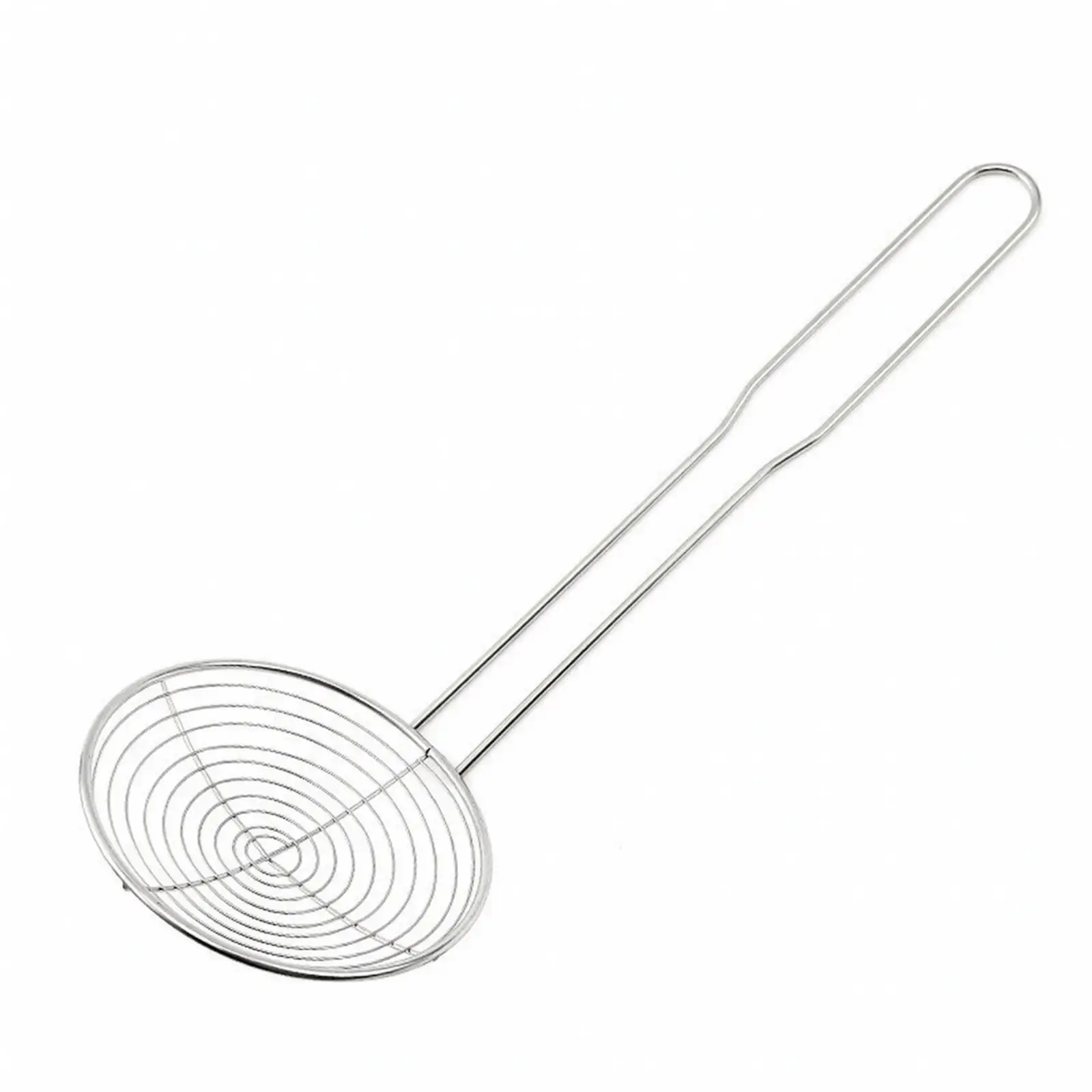 Iron Skimmer Spoon Kitchen Strainer with Heat Resistant Handle for Cooking Tools Frying Boiling and Blanching Vegetables
