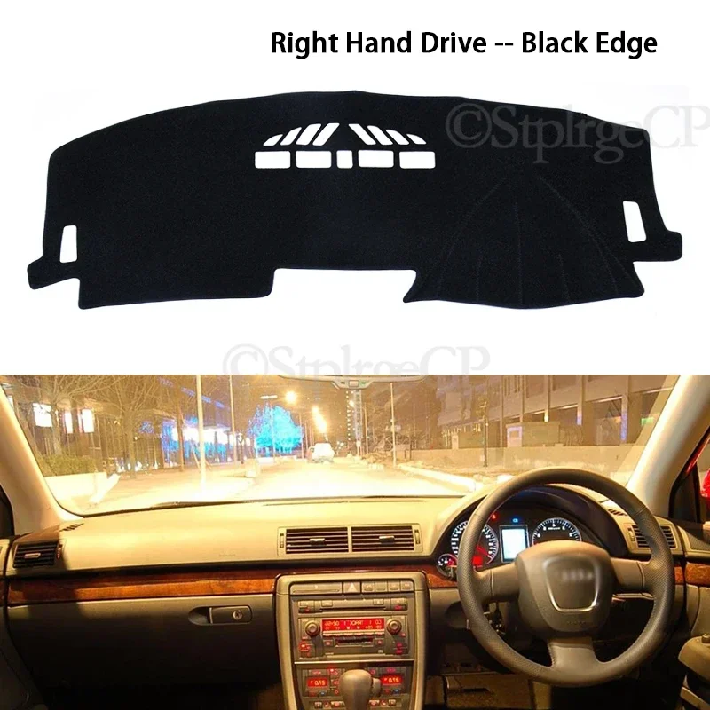 Pad Sunshade Dashmat Dash Carpet Car Accessories S-line 2003 2005 2006 for Audi A4 B6 B7 2002~2008 Anti-Slip Mat Dashboard Cover