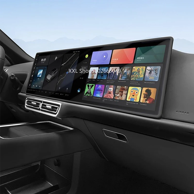 LiXiang-cubierta de silicona para coche, marco de pantalla, borde de pantalla, Control Central, accesorios de película protectora, Ideal para líder