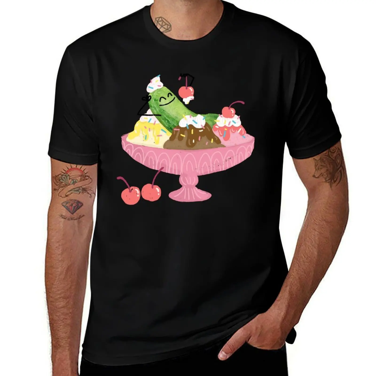 

Pickle Sundae Fun Day T-Shirt summer shirt sublime sweat sweat shirts, men
