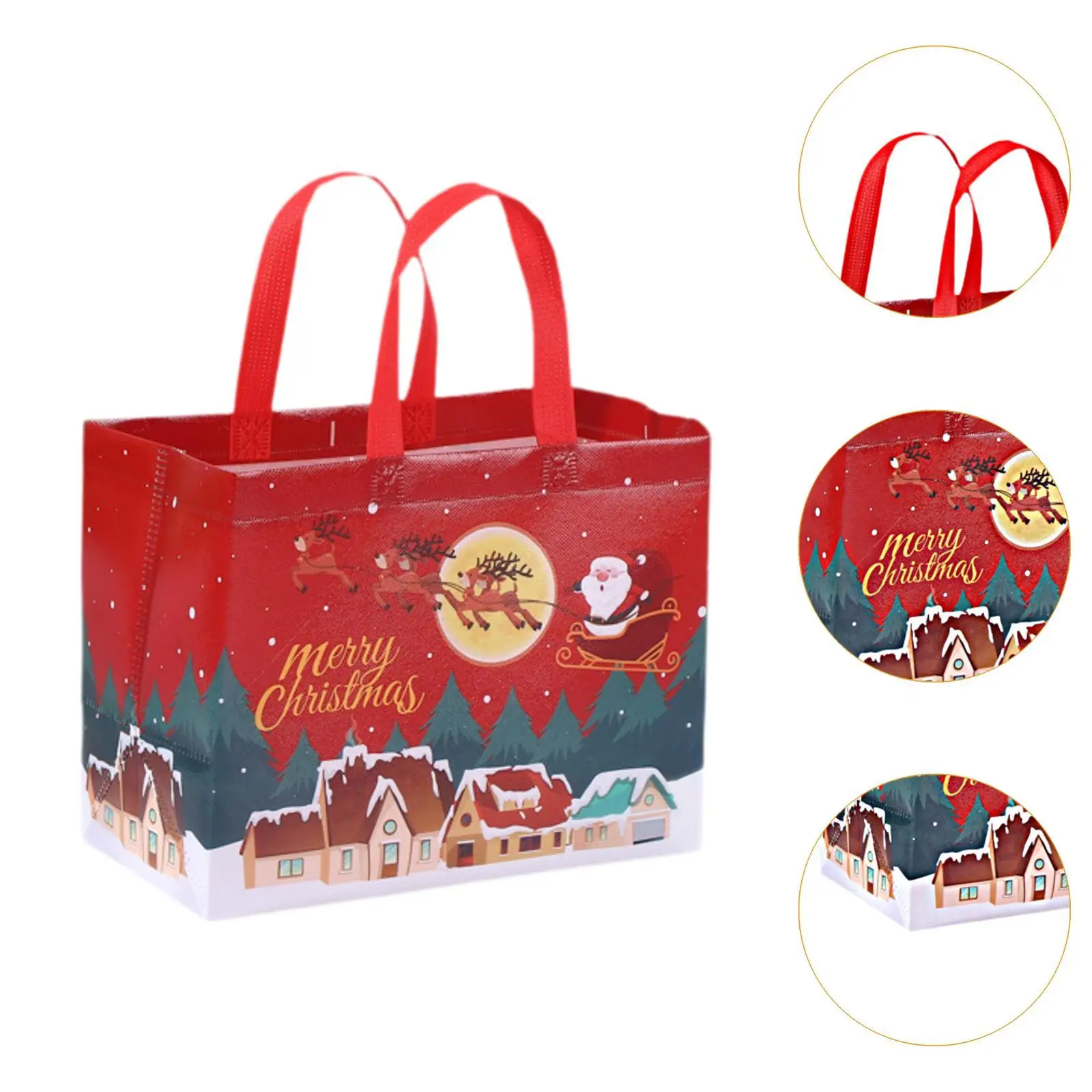 4 Pack Christmas Gift Bags Large Capacity Multifunctional Bags