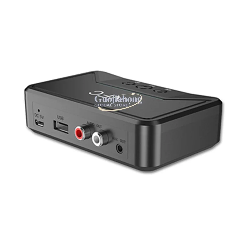 NFC Desktop Bluetooth Receiver 2RCA Output Power Amplifier Speaker to Wireless Stereo Bluetooth Audio Adapter