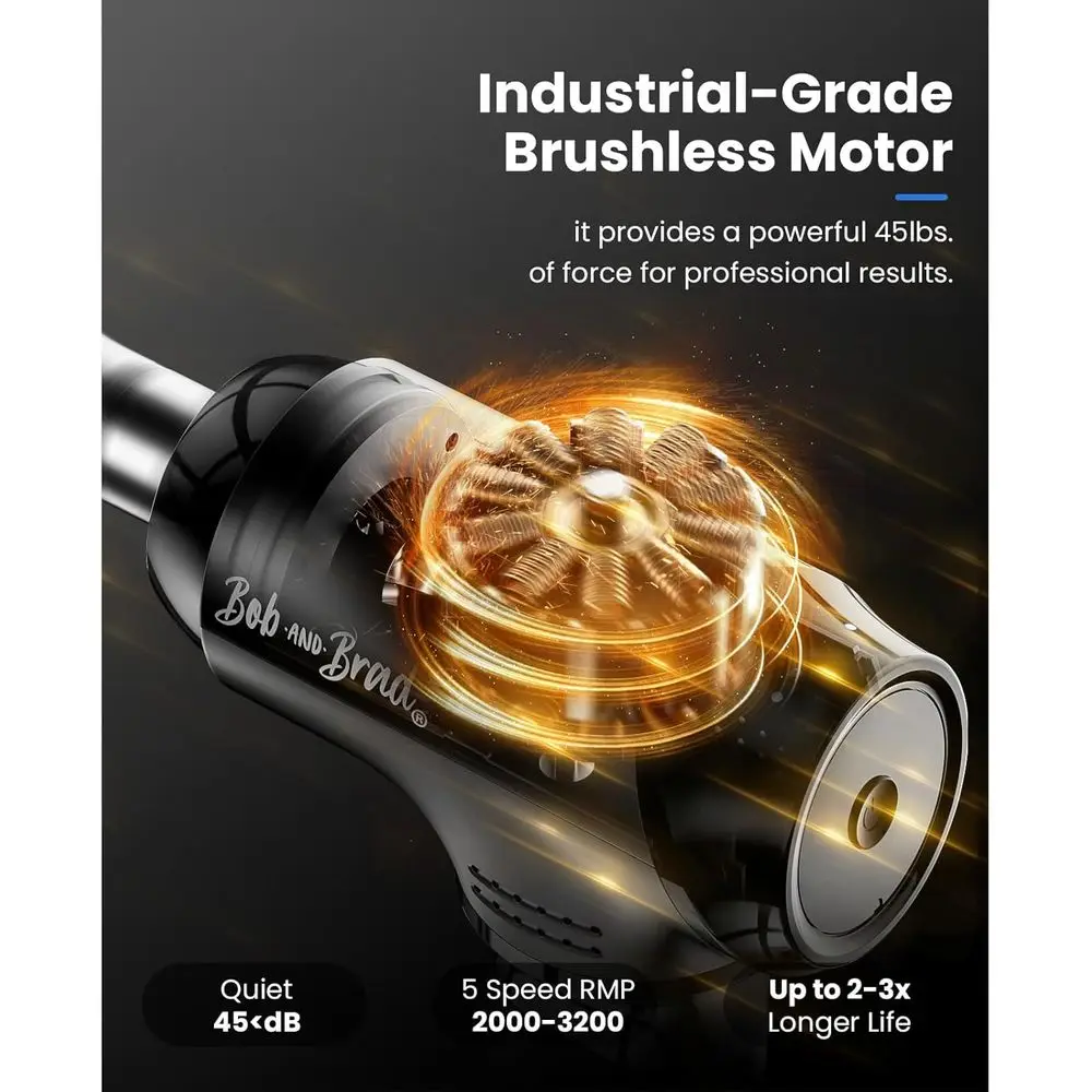 مسدس تدليك احترافي للأنسجة العميقة برأس معدني، مدلك قرع محمول مناسب لـ HSA للرياضيين وصالة الألعاب الرياضية المنزلية والألم