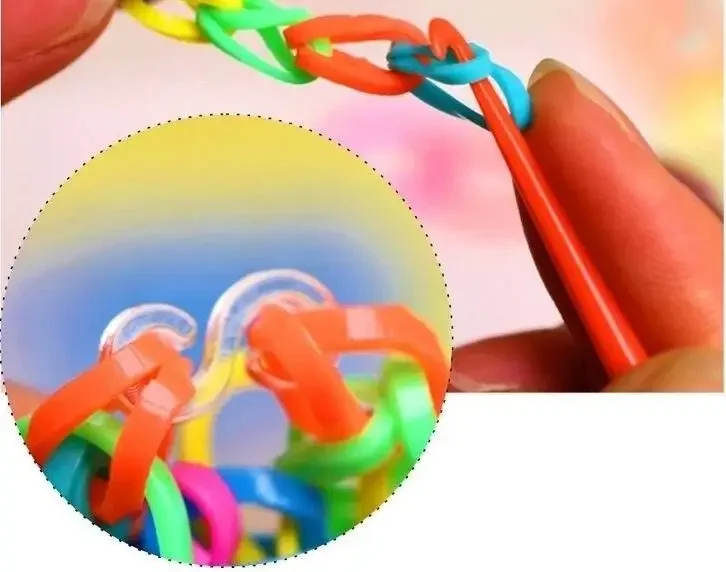 600 Gumek do Zrób To Sam, Bransoletki Gumowe dla Dzieci lub do Tworzenia Ozdób do Włosów, Gumki do Robienia Bransoletek, Gumki do Wplatania, Prezent Świąteczny DIY