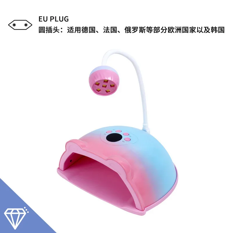 

HS887 36 Вт Профессиональная УФ-светодиодная лампа для ногтей Быстросохнущая портативная мини-лампа для внешнего отверждения с зарядкой через USB для ухода за ногтями