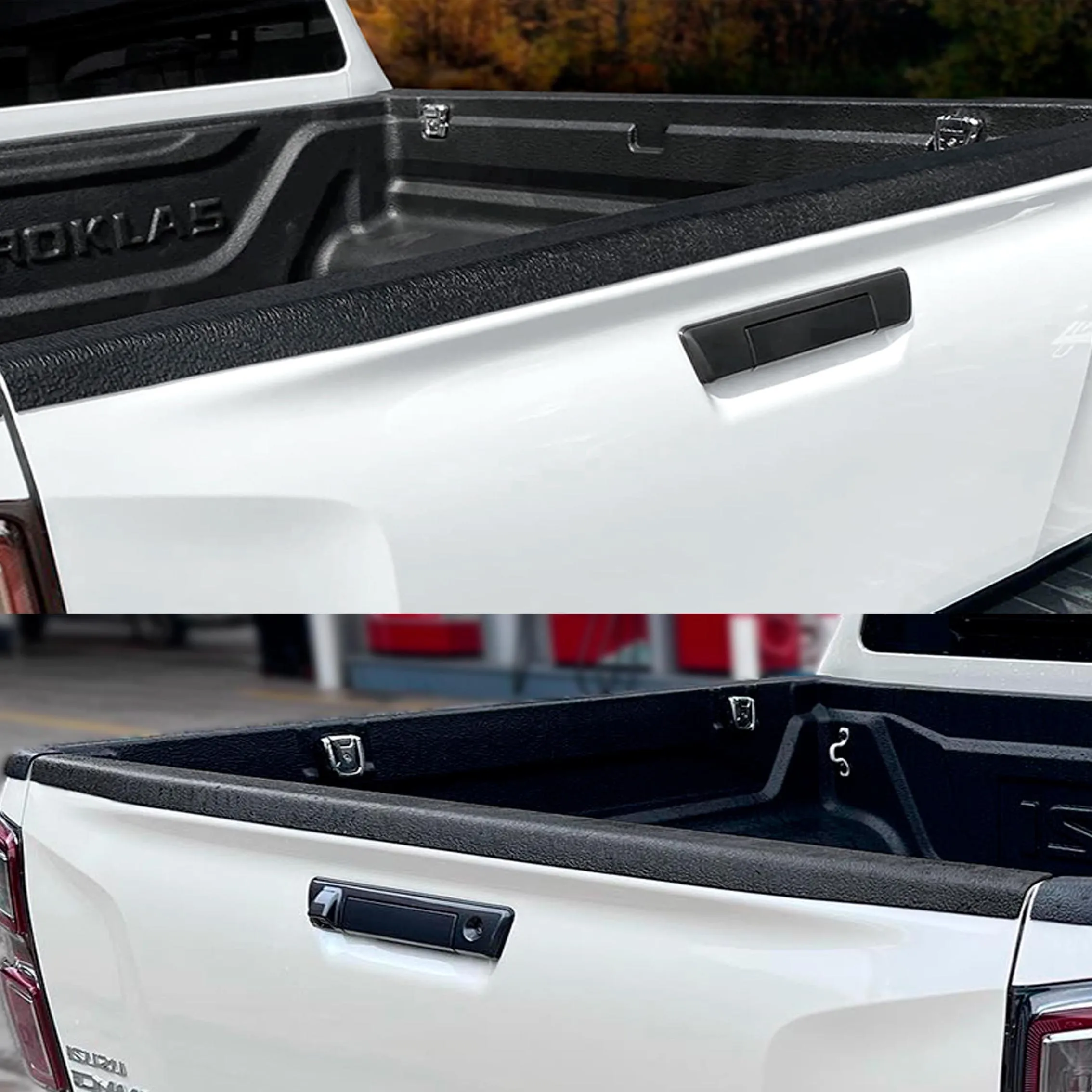 Matte Black Tail Gate Cover Rear Tailgate Guard Cover For Isuzu D-max 2021 2022 2023 Styling Mouldings 4X4 Car Accessories