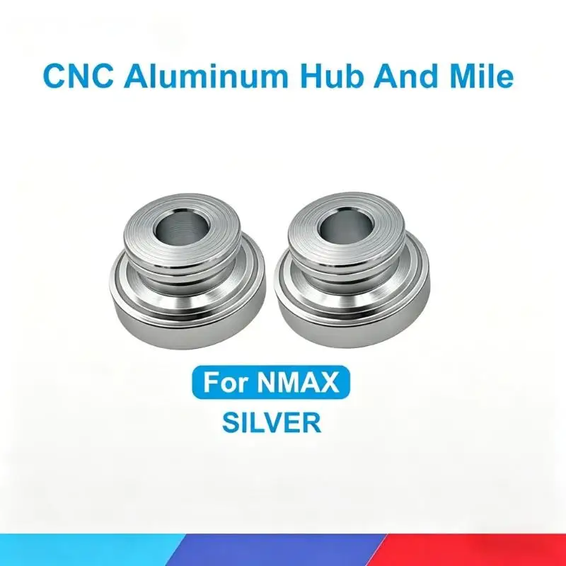 1 Pair Precision CNC Machined Alloy Motorcycle Hubs with Mile Part Scratch Resistant Hub for CLICK BEAT NMAX PCX160