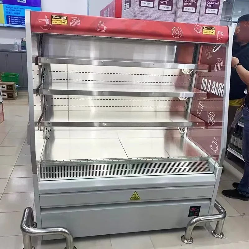 Customized Supermarket Semi-vertical Comercial Refrigerator Food Display Cabinet Fridge Freezer