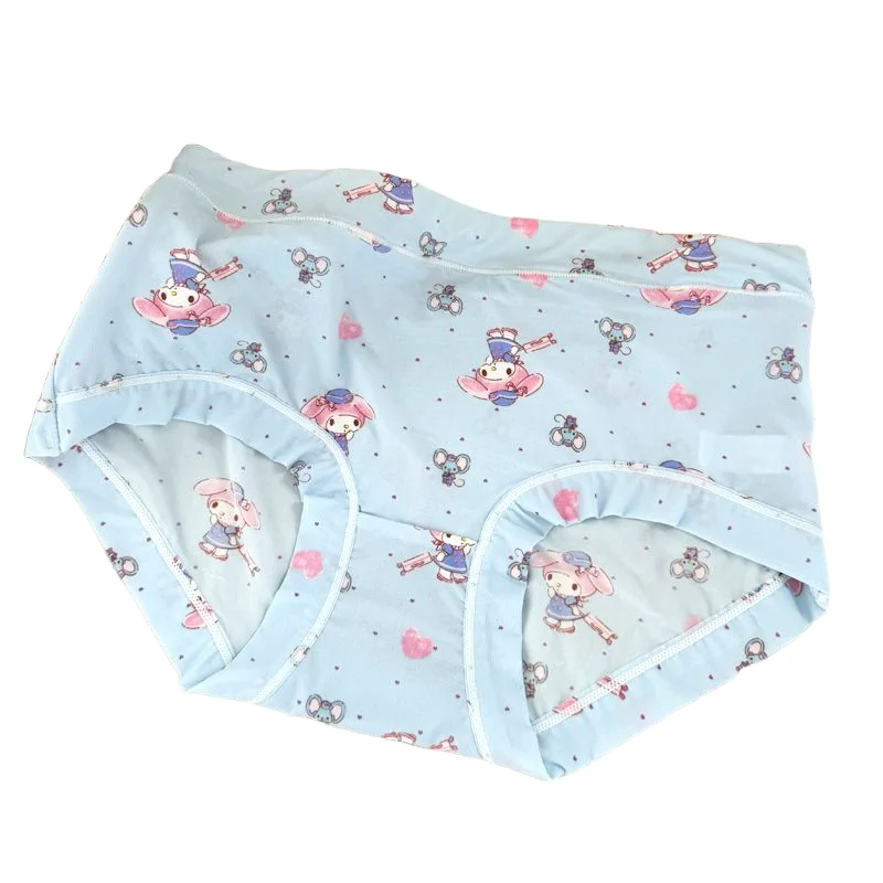 

Трусы Sanrio Melody: Новинка, милый мультяшный дизайн, креативные, хит продаж, в стиле Ins Kawaii, для студентов, со средней посадкой, бесшовные, удобные для дома