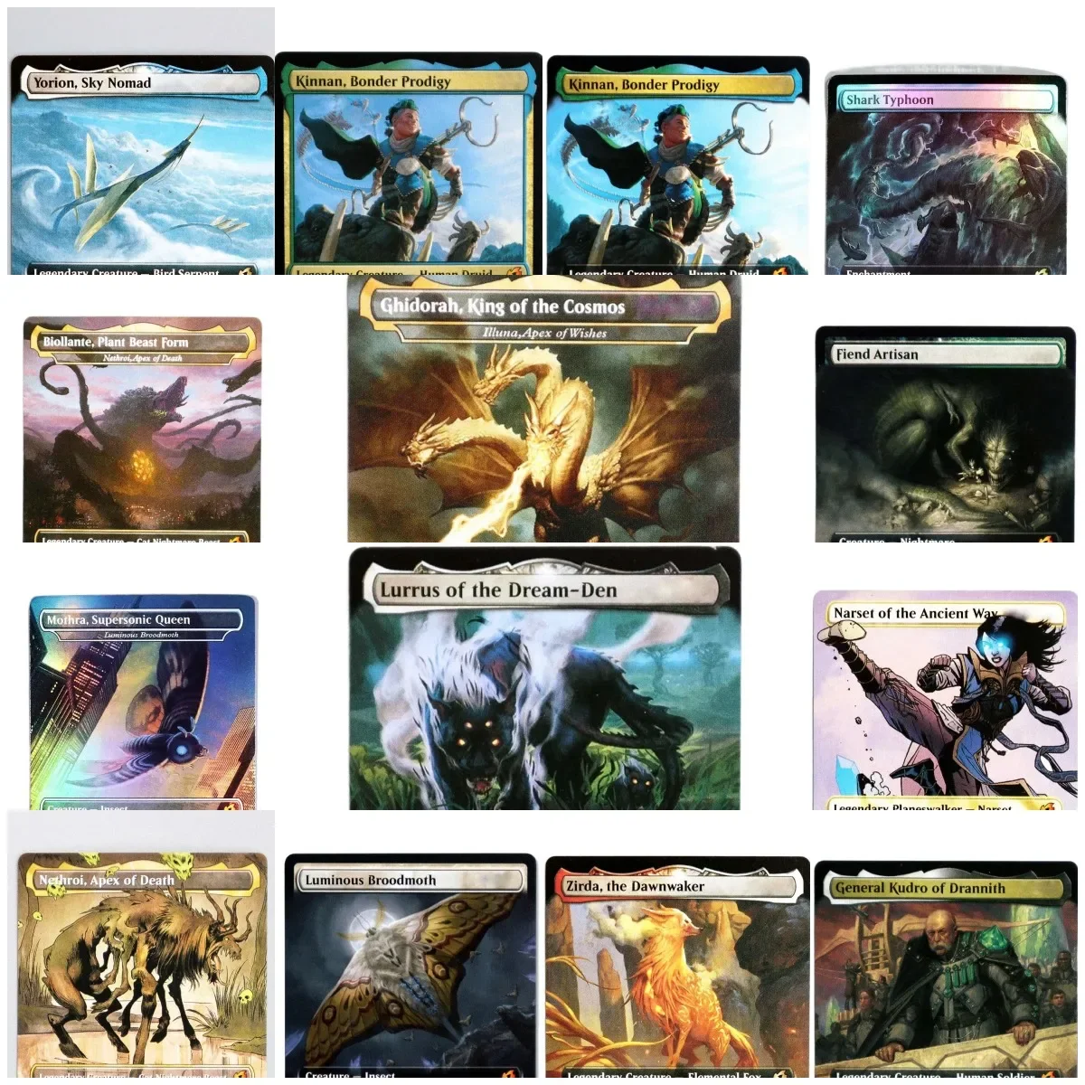 (IKO) رقائق برودمث المضيئة/Holo TCG الوكيل السحري الأسود أعلى جودة الوكيل أوراق اللعب جمع مجلس أرواق تداول الألعاب