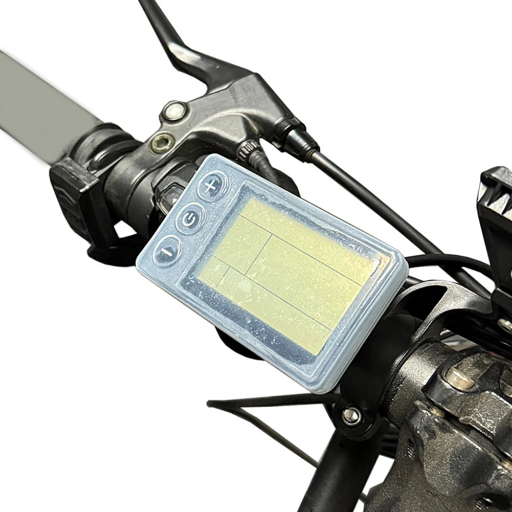 1pcs S866 LCD Silicone Protective Cover Rainproof Anti Scratch Electric Bicycle Code Dust Cover Transparent Display Screen