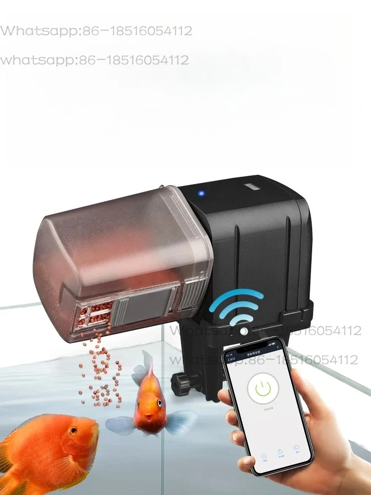 Automatic Aquarium Fish Tank Feeder Timing/Wifi Wireless Smart Phone App Intelligent Speaker Voice Remote Control Fish Feeding