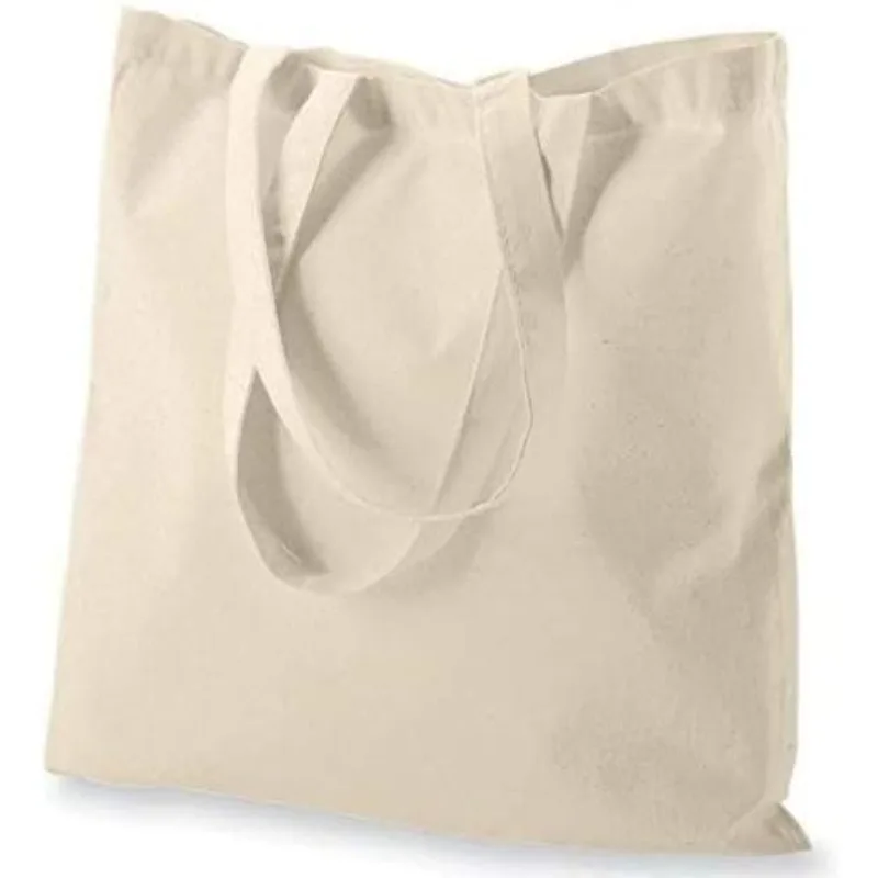 Pack of 200 15 X 16 inch, 27” Handle Recycled Color 5 oz Recycled Cotton Reusable Shopping Bags Eco-Friendly Ultra