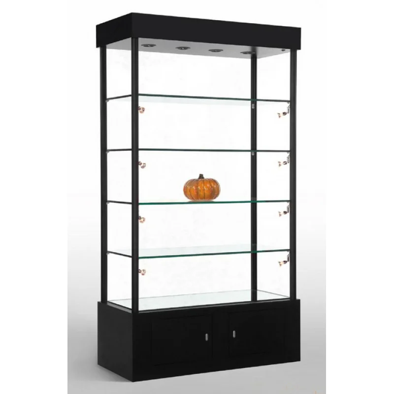 Custom. keway tempered glass display cabinet mobile shop counter design cell phone display glass showcase