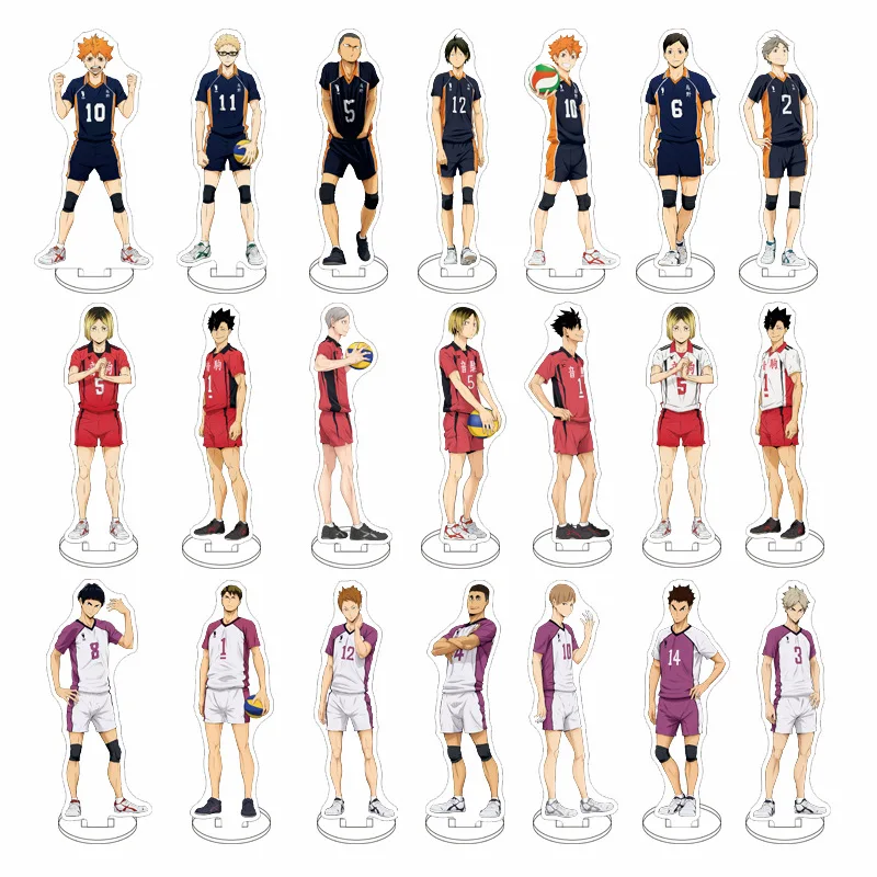 Haikyuu!! Hinata Shoyo Nishinoya Yuu Kozume Kenma Acrylic Cartoon Stand Model Plate Desk Ornaments Gift Keychain Accessories