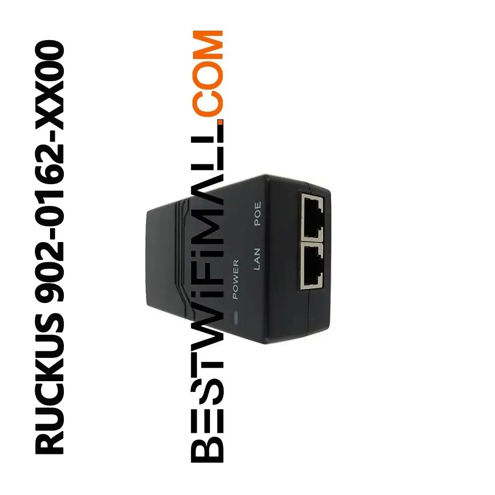 RUCKUS NETWORKS 902-0162-XX00 902-0162-US00 902-0162-EU00 PoE Injector For AP 48V 0.5A 24W 2x10/100/1000 Mbps