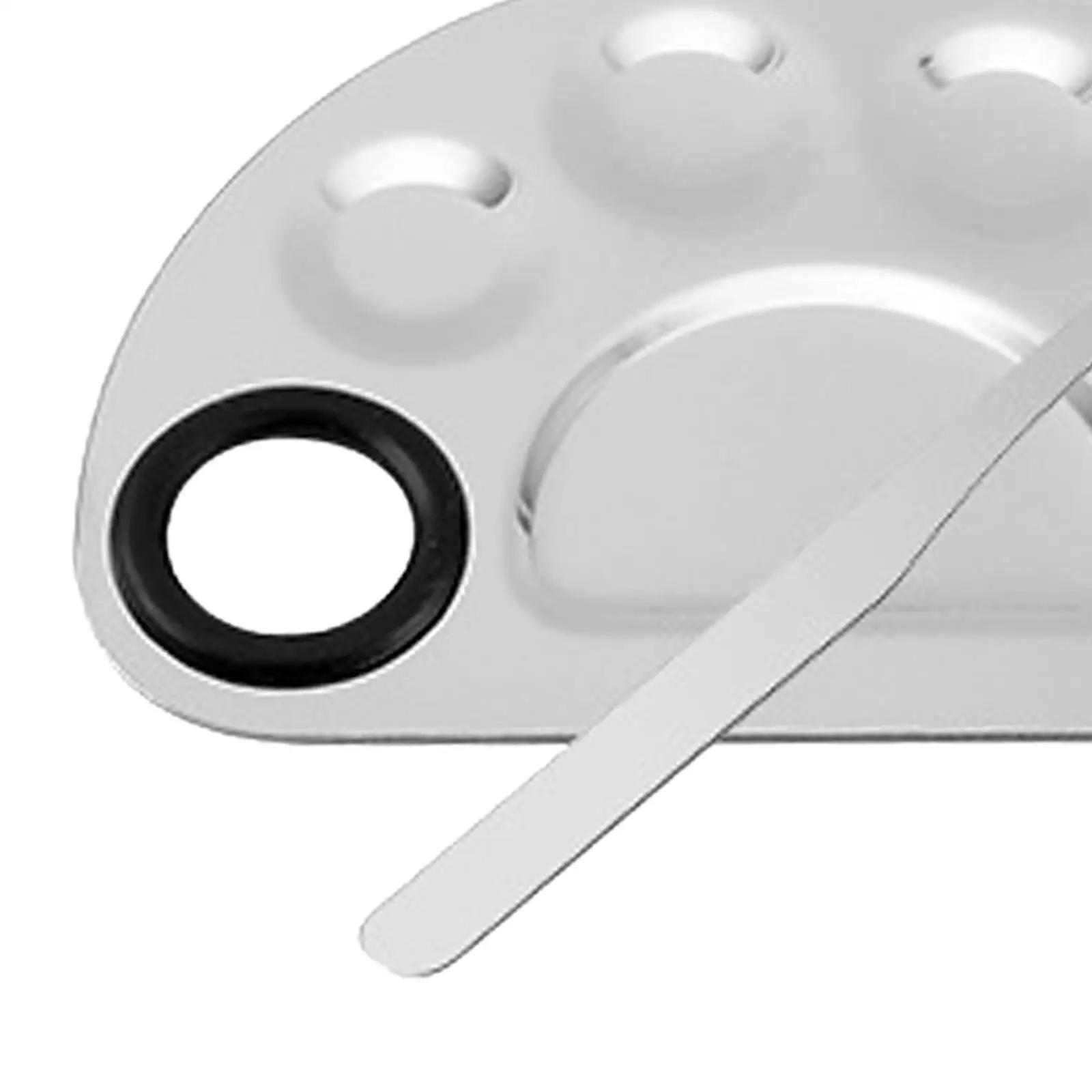 Paleta de mezcla de maquillaje reutilizable, paleta de mezcla cosmética multiusos para crema, salón de belleza, base líquida para pestañas