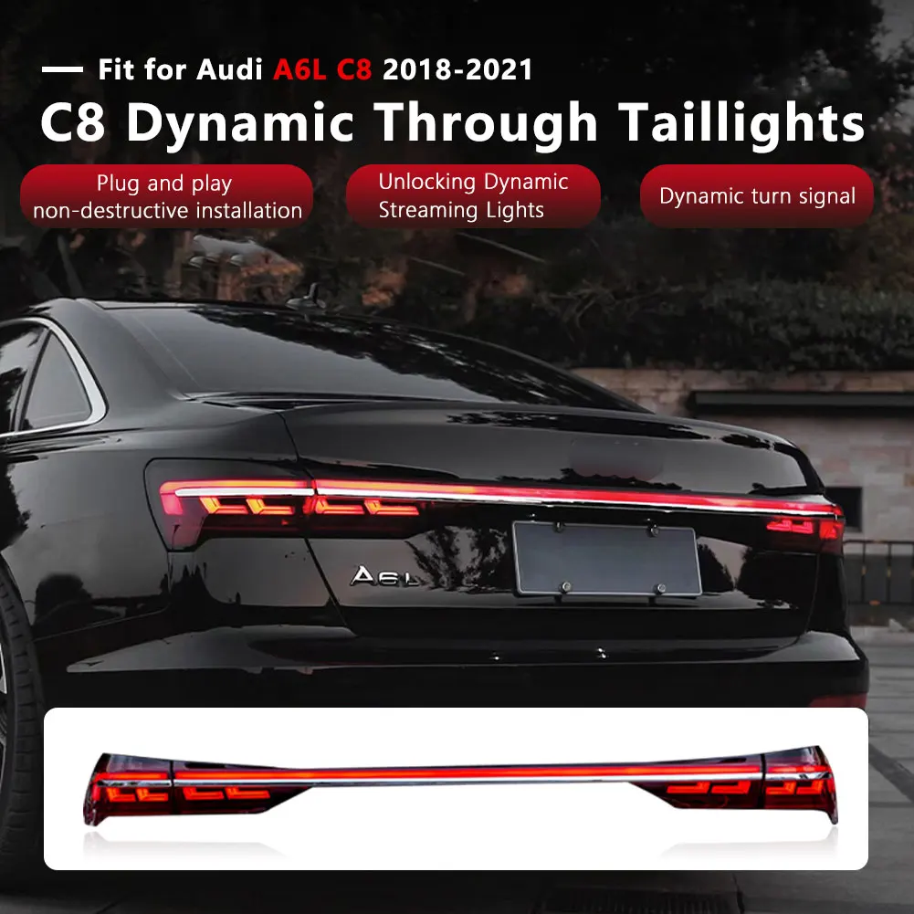 ダイナミックフローLEDテールライト アウディA6 C8 2019-2023